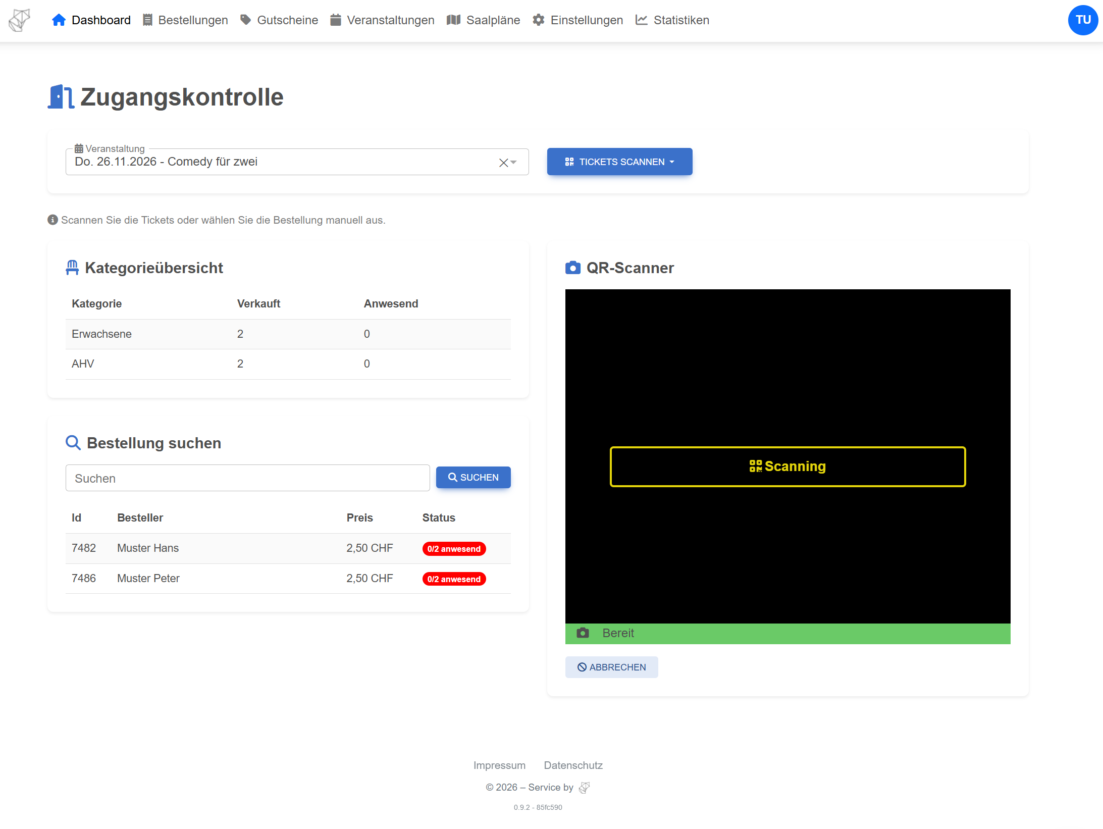 Ticketfox Zugangskontrolle per Smartphone
